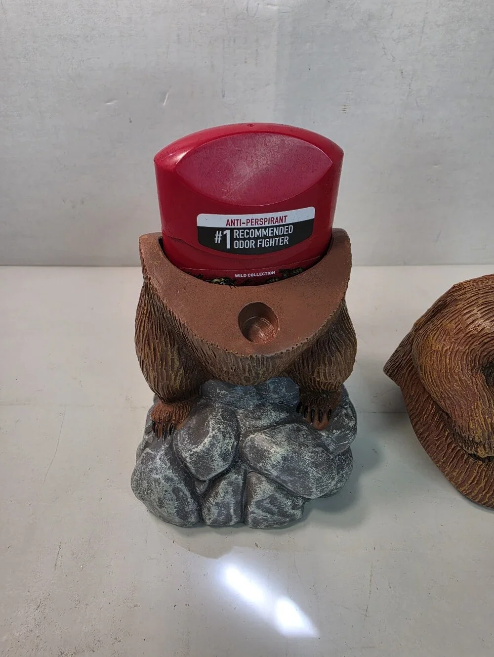 Old Spice Collectible Bearglove Figurine Deodorant Holder w/Deoderant (NEW).